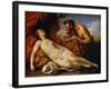 Jupiter and Antiope, C1753-Carle van Loo-Framed Giclee Print