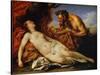 Jupiter and Antiope, C1753-Carle van Loo-Stretched Canvas