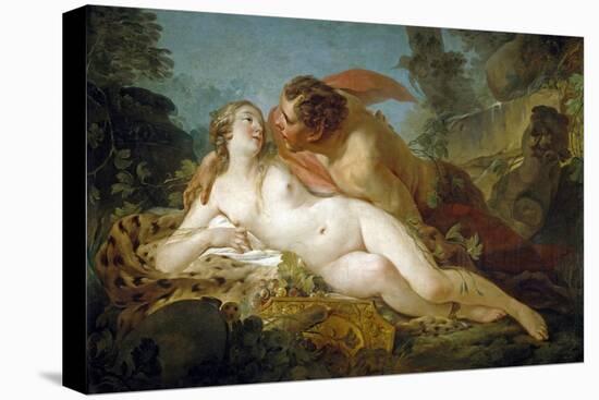 Jupiter and Antiope Par Pierre, Jean-Baptiste Marie (1714-1789), 1745-1747 - Oil on Canvas, 114X197-Jean Baptiste Marie Pierre-Stretched Canvas