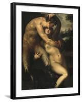 Jupiter and Antiope-Bartholomaeus Spranger-Framed Art Print