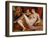 Jupiter and Antiope-Hendrick Goltzius-Framed Giclee Print