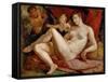 Jupiter and Antiope-Hendrick Goltzius-Framed Stretched Canvas