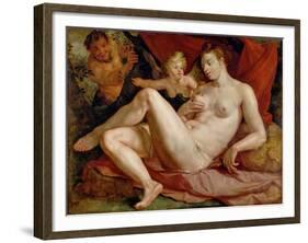 Jupiter and Antiope-Hendrick Goltzius-Framed Giclee Print