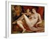 Jupiter and Antiope-Hendrick Goltzius-Framed Giclee Print