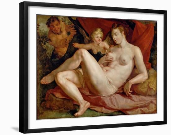 Jupiter and Antiope-Hendrick Goltzius-Framed Giclee Print