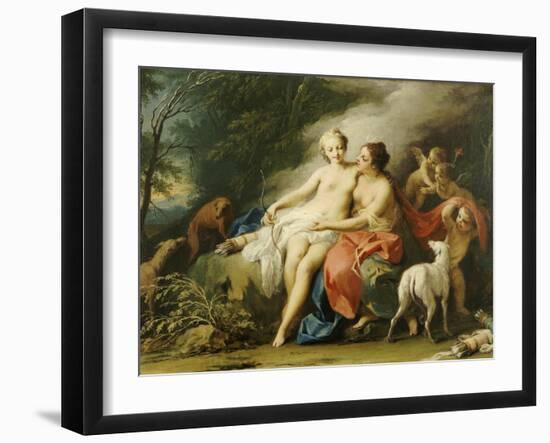 Jupiter and Callisto-Jacopo Amigoni-Framed Giclee Print