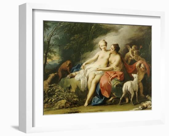 Jupiter and Callisto-Jacopo Amigoni-Framed Giclee Print