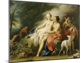 Jupiter and Callisto-Jacopo Amigoni-Mounted Giclee Print