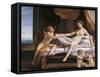 Jupiter and Dana-Correggio-Framed Stretched Canvas