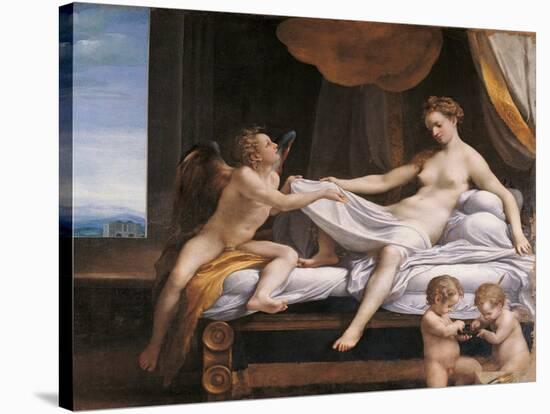 Jupiter and Dana-Correggio-Stretched Canvas