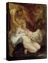 Jupiter and Danae, 17th Century-Peter Paul Rubens-Stretched Canvas