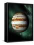 Jupiter And Earth, Artwork-Victor Habbick-Framed Stretched Canvas