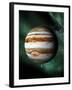 Jupiter And Earth, Artwork-Victor Habbick-Framed Photographic Print