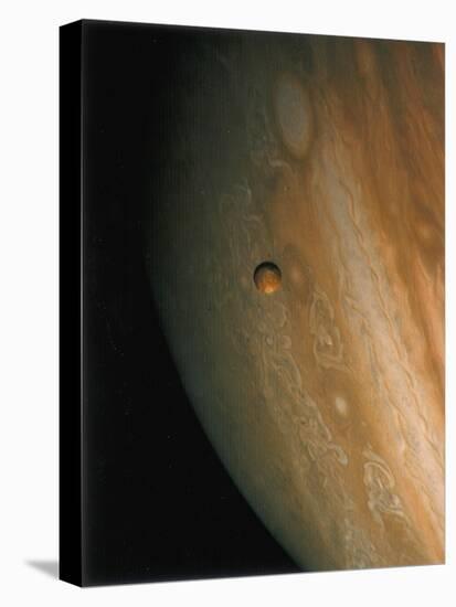 Jupiter and Io, One of its Moons, 1979-null-Stretched Canvas