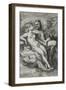 Jupiter and Juno, C.1593-94 (Engraving on Laid Paper)-Hendrik Goltzius-Framed Giclee Print