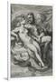 Jupiter and Juno, C.1593-94 (Engraving on Laid Paper)-Hendrik Goltzius-Framed Giclee Print