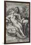 Jupiter and Juno, C.1593-94 (Engraving on Laid Paper)-Hendrik Goltzius-Framed Giclee Print