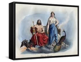 Jupiter and Juno-Stefano Bianchetti-Framed Stretched Canvas