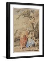 Jupiter and Mnemosyne, 1733-Jacob De Wit-Framed Giclee Print