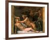 Jupiter and Olympia, 1526-1534-Giulio Romano-Framed Giclee Print