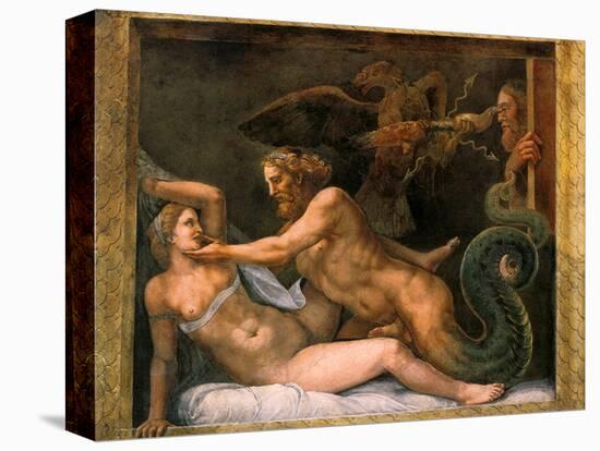 Jupiter and Olympia, 1526-1534-Giulio Romano-Stretched Canvas