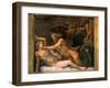 Jupiter and Olympia, 1526-1534-Giulio Romano-Framed Premium Giclee Print