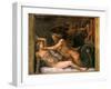 Jupiter and Olympia, 1526-1534-Giulio Romano-Framed Premium Giclee Print