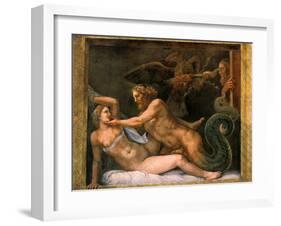 Jupiter and Olympia, 1526-1534-Giulio Romano-Framed Giclee Print