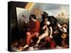 Jupiter and Painter-Dosso Dossi-Stretched Canvas