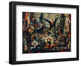 Jupiter and Semele, 1894-95 (Detail)-Gustave Moreau-Framed Giclee Print