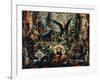 Jupiter and Semele, 1894-95 (Detail)-Gustave Moreau-Framed Giclee Print