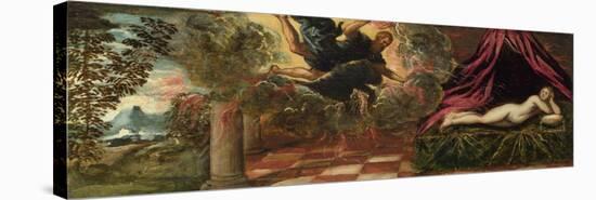Jupiter and Semele, Ca 1545-Jacopo Tintoretto-Stretched Canvas
