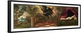 Jupiter and Semele, Ca 1545-Jacopo Tintoretto-Framed Premium Giclee Print