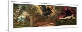 Jupiter and Semele, Ca 1545-Jacopo Tintoretto-Framed Premium Giclee Print