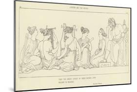 Jupiter and the Muses-John Flaxman-Mounted Giclee Print