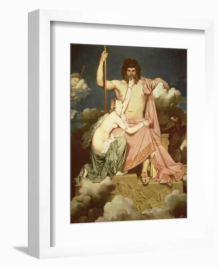 Jupiter and Thetis, 1811-Jean-Auguste-Dominique Ingres-Framed Premium Giclee Print