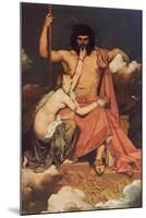 Jupiter and Thetis-Jean-Auguste-Dominique Ingres-Mounted Art Print
