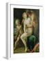 Jupiter, Antiope and Cupid-Johann or Hans von Aachen-Framed Giclee Print