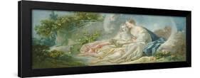 Jupiter Disguised as Diana Tries to Seduce Callisto, C.1753-Jean-Honore Fragonard-Framed Giclee Print