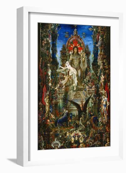 Jupiter Et Semélé (Detail), 1894-1896-Gustave Moreau-Framed Giclee Print