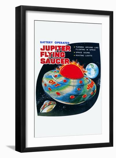 Jupiter Flying Saucer-null-Framed Art Print