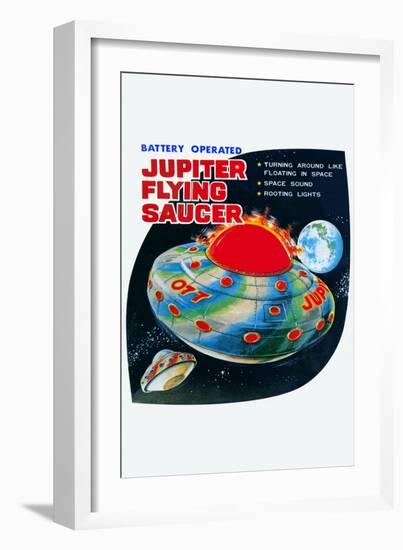 Jupiter Flying Saucer-null-Framed Art Print