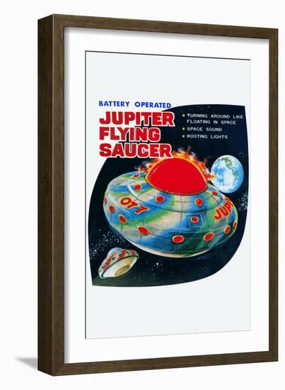 Jupiter Flying Saucer-null-Framed Art Print