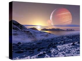 Jupiter From Europa, Artwork-Detlev Van Ravenswaay-Stretched Canvas