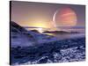 Jupiter From Europa, Artwork-Detlev Van Ravenswaay-Stretched Canvas