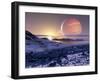 Jupiter From Europa, Artwork-Detlev Van Ravenswaay-Framed Premium Photographic Print