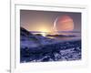 Jupiter From Europa, Artwork-Detlev Van Ravenswaay-Framed Premium Photographic Print