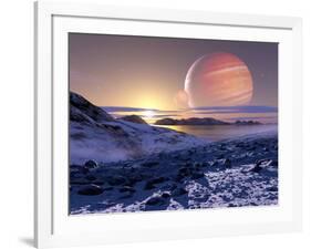 Jupiter From Europa, Artwork-Detlev Van Ravenswaay-Framed Photographic Print