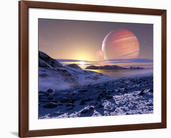 Jupiter From Europa, Artwork-Detlev Van Ravenswaay-Framed Photographic Print