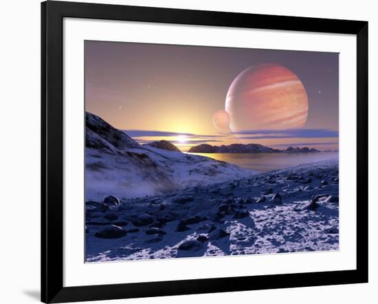 Jupiter From Europa, Artwork-Detlev Van Ravenswaay-Framed Photographic Print